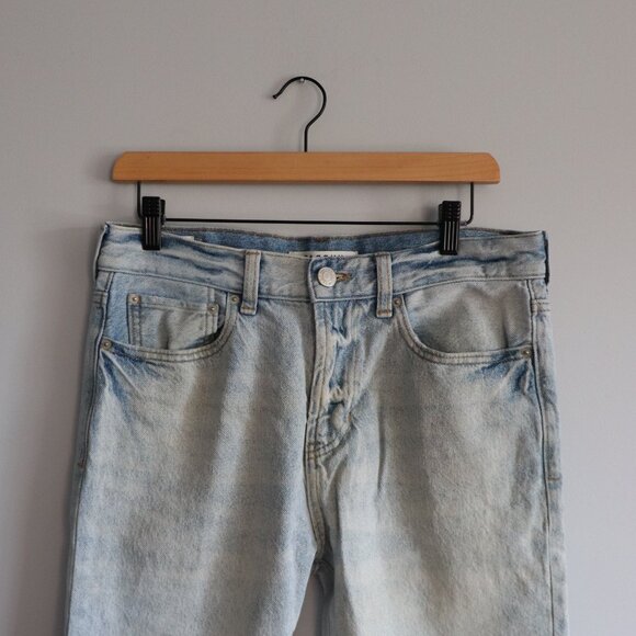 PacSun Men's Sz 30x30 Blue Light Wash Stretch 5-Pocket Slim Taper Denim Jeans - Picture 3 of 13